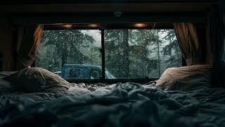 Rain Sounds For Sleeping - 99% Instantly Fall Asleep With Rain Sound outside the window At Night