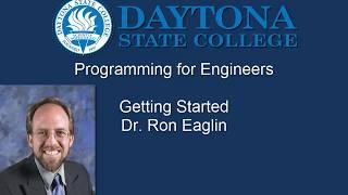 Programming for Engineers - Getting Started