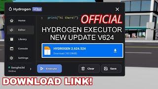 New Hydrogen Executor V624 Updated Download Link | Hydrogen Roblox Mobile Executor Released