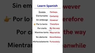 1 Minute Spanish Learning: 8 Spanish Words That You Probably Know#shorts