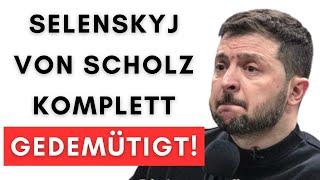 Selenskyj ist auf Bettel-Tour & bekommt volle Klatsche von Scholz!