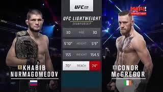 Conor  msGREGOR vs Khabib Nurmagomedov toliq jangi 2018-yil