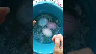 АСМР Размокшее синее мыло "Абсолют". ASMR soaked soap. #Shorts