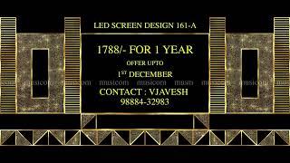 367. Led Screen Design 161 A | 7 Variants | Led MApping | By Musicom