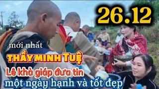 26.12 latest from Master Minh Tue - Le Kha Giap reports that the monks are doing well.