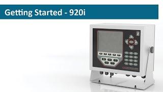 Getting Started – 920i Programmable Weight Indicator Controller