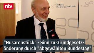 Sinn: "Verfassung ändern mit abgewähltem Bundestag ist Husarenstück" -  Ex-Ifo-Chef zu Merz' Plänen