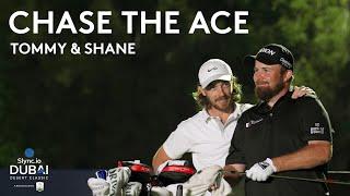 Tommy Fleetwood & Shane Lowry try to make a hole-in-one with 50 balls