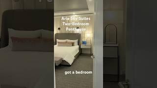Aria Sky Suites Two Bedroom Penthouse Room Tour #lasvegashotels #arialasvegas #travel #roomtour