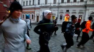 Старт одиночного забега Москва Сочи 7 января 2014   Дмитрий Ерохин