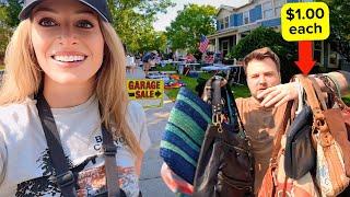 Millionaire Hoarder Yard Sale - HUNDREDS of Designer Bags (for cheap!!)