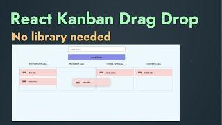 React Kanban Board Drag and Drop