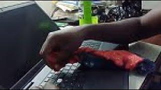 How to clean rusting laptop keyboard buttons powered in tea