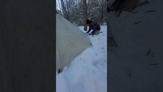 Simple Hot Tent Camping - One Tigris Smokey Hut & Pomoly Wood Stove
