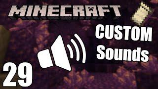 Minecraft, but WE ADD CUSTOM SOUNDS to Minecraft