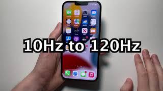 iPhone 13 Pro How to Turn Off / On 120Hz Refresh Rate ProMotion Display