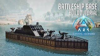 ARK: Survival Ascended | Battleship Boat Base | Build Tutorial