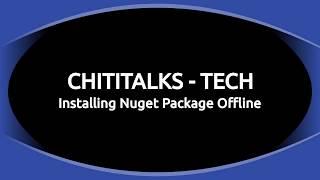 Install Nuget Package Offline - Visual Studio