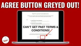 Can't Accept iCloud Terms after macOS Install Agree Button Greyed Out!
