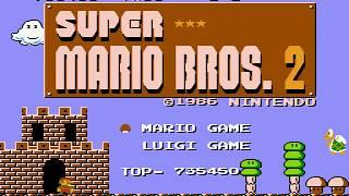 Super Mario Bros 2 Lost Levels [FDS] - walkthrough with warp zones (720p 60 fps)