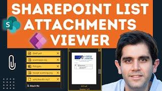 Display SharePoint List Attachments in Power Apps | Viewer Component