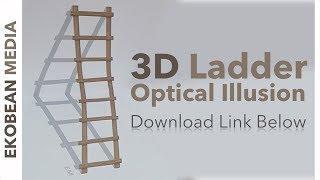 3D Ladder Optical Illusion