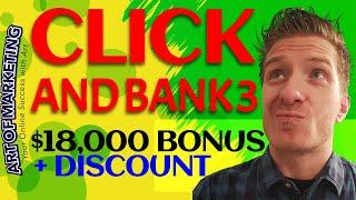 ClickandBank 3 Review Demo$18,000 Bonus Click and Bank 3 Review