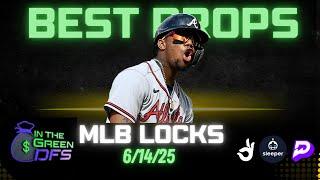 PRIZEPICKS MLB TODAY | BEST 5 BETS | SATURDAY 6/14/25 | BONUS MLB BET 