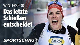 Biathlon: Deutsche Frauen-Staffel überzeugt beim Heim-Weltcup | Sportschau