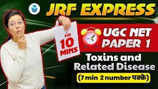 UGC NET Paper 1 Toxins Related Disease by Aditi Mam | Paper 1 in 10 Mins