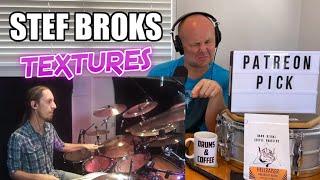 Drum Teacher Reacts: STEF BROKS | Textures - Shaping A Single Grain Of Sand (OFFICIAL PLAY-THROUGH)