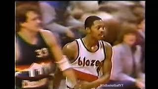Fat Lever with Portland 22 Points, 11 Assists, 1 Dunk Sophomore Season