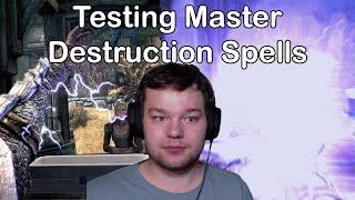 Testing all the Master Destruction Spells in Skyrim Gameplay