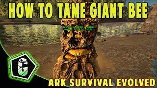 How To Tame Giant Bee / Queen Bee (EASY)| Ark Survival Evolved (PC, XBOX ONE, PS4)