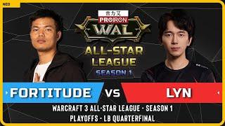 WC3 - [HU] Fortitude vs Lyn [ORC] - LB Quarterfinal - Warcraft 3 All-Star League - Season 1