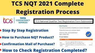 TCS NQT 2021 Step By Step Full Registration | How to Purchase Product/Payment  #tcsnqt2021