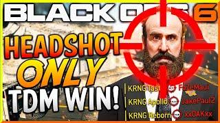 Black Ops 6: "HEADSHOT ONLY TEAM DEATHMATCH WIN!" - Team Challenge #3! (BO6 Headshot Only TDM)