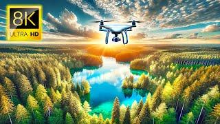 TRAVEL IN A MAGICAL DRONE 8K VIDEO ULTRA HD HDR #8K #DRONE #EARTH