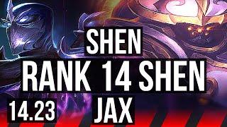 SHEN vs JAX (TOP) | Rank 14 Shen | KR Grandmaster | 14.23