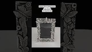 Silver plated picture frames for gifting and decor #weddingfavors #returngifts #gifts #mirayaarts