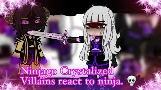 | Ninjago Crystalized Villains resection ninja | Реакция кристальных злодеев на ниндзя | RUS/ENG |Ли