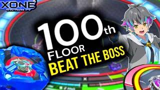 100 th Floor Beyblade X XONE | BEAT the KHROME RYUGU | Strongest BLADER of All Time