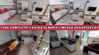 TUOR COMPLETO NOVO LARFAXINA LIMPEZA ORGANIZAÇÃO NA SALA NA COZINHA ALMOÇO COMPLETO ROTINA ESCOLAR