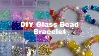 DIY GLASS BEAD BRACELET: BEEBEECRAFT Glass Bead Kit | Make Bracelet With Me ~ 