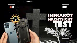 Smartphone Infrarot Nachtsicht vs Normale Kamera - AGM H5 Pro vs iPhone 12 Pro Max - Nachtsicht Test