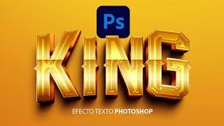 Efecto de texto 3D en photoshop