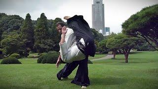 Harmonious Aikido - Guillaume Erard in Shinjuku Gyoen (July 2013)