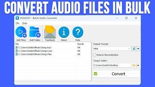 How to Convert Audio Files to Different Formats in Bulk