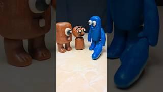 Tung Tung Sahur Cyclops Old VS Tung Tung Sahur Blue Clay #clay #tungtungtungsahur #diy