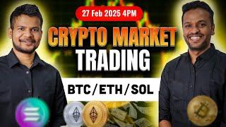 Crypto Crashing || Bitcoin Live Trading and Analysis | Crypto , Bitcoin | 27 FEB - #livetrading